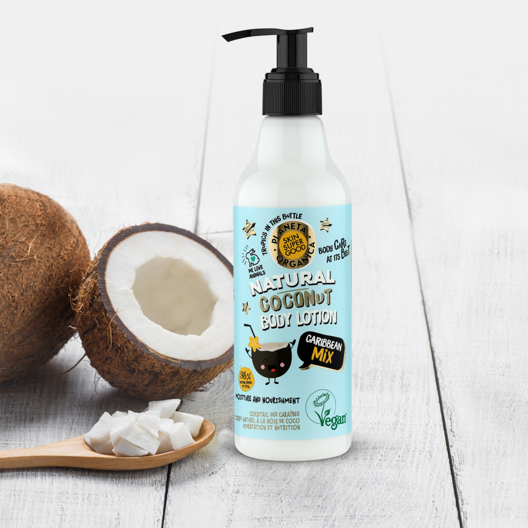 SKIN SÚPER GOOD LOCIÓN CORPORAL NATURAL COCONUT MEZCLA CARIBE - Imagen 2