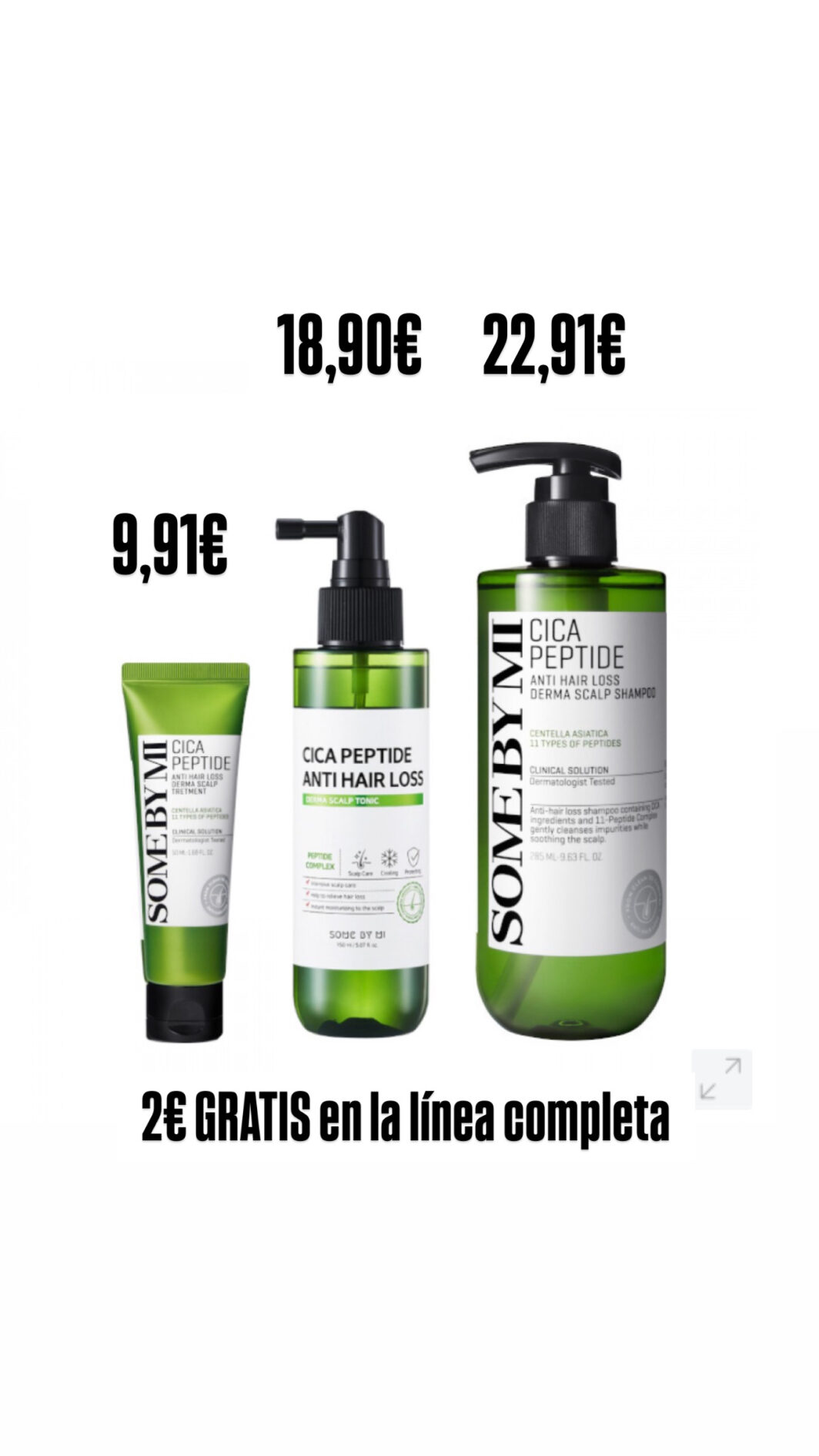 SOME BY MI PROMOCIÓN PACK TRATAMIENTO ANTI CAÍDA 11 PÉPTIDOS Y CENTELLA ASIÁTICA - Imagen 5