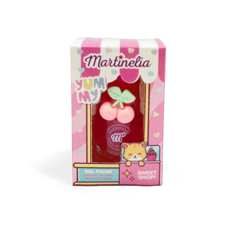 MARTINELIA SET ESMALTE PURPURINAS Y ANILLO CEREZAS