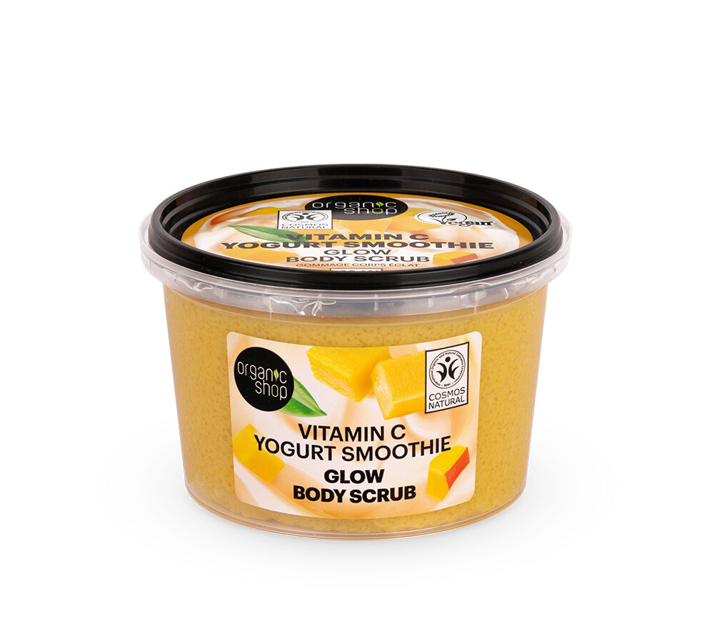 ORGANIC SHOP EXFOLIANTE CORPORAL GLOW SMOOTHIE DE YOGUR CON VITAMINA C