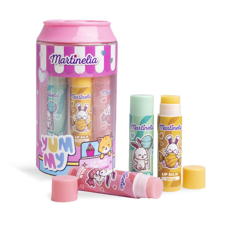 MARTINELIA COLECCIÓN DE LATA YUMMY Y TRÍO DE BÁLSMOS ANIMALS