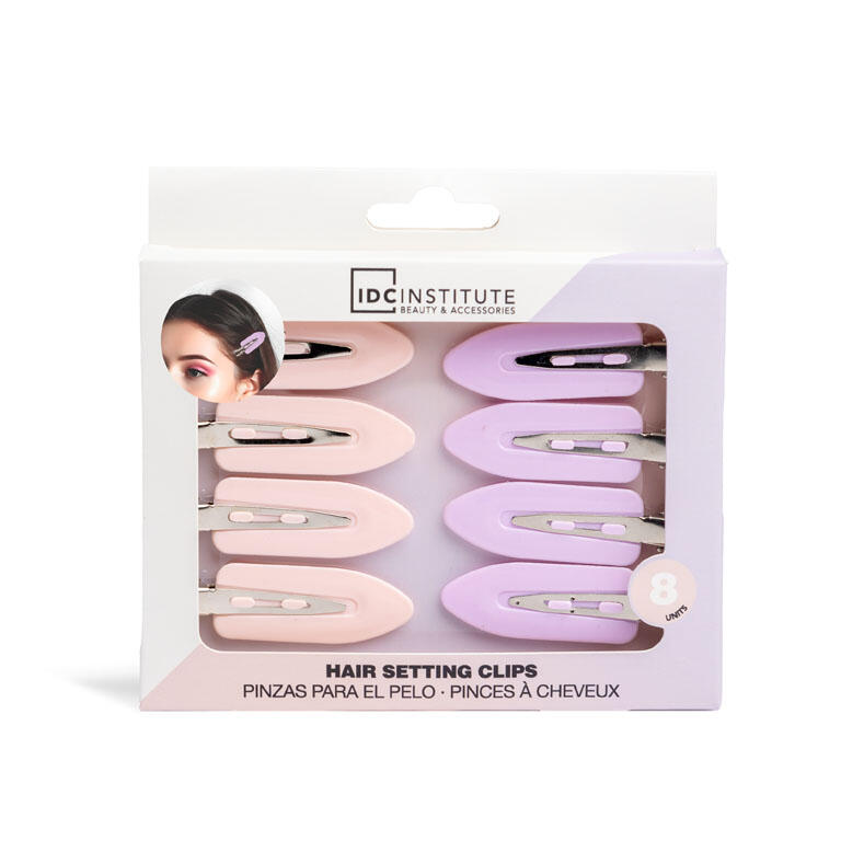 IDC INSTITUTE SET DE 8 CLIPS PARA EL CABELLO DE SKINCARE