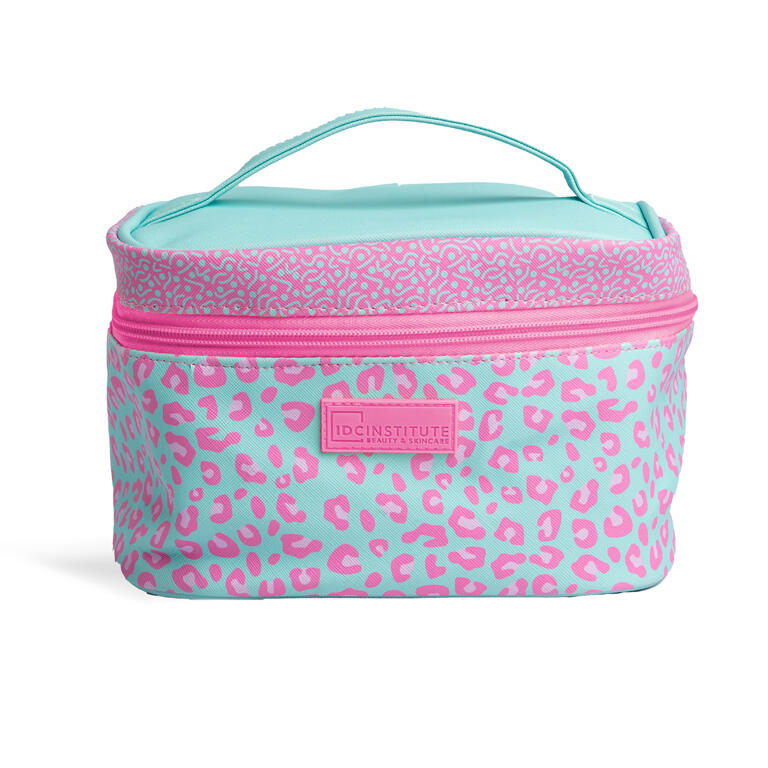 IDC INSTITUTE SAVAGE PRINT BOLSO DE COSMÉTICOS XXL EFECTO AZUL