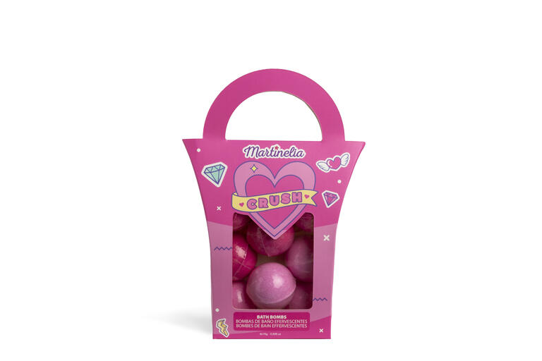 MARTINELIA COFRE BOMBAS DE BAÑO CRUSH ROSA