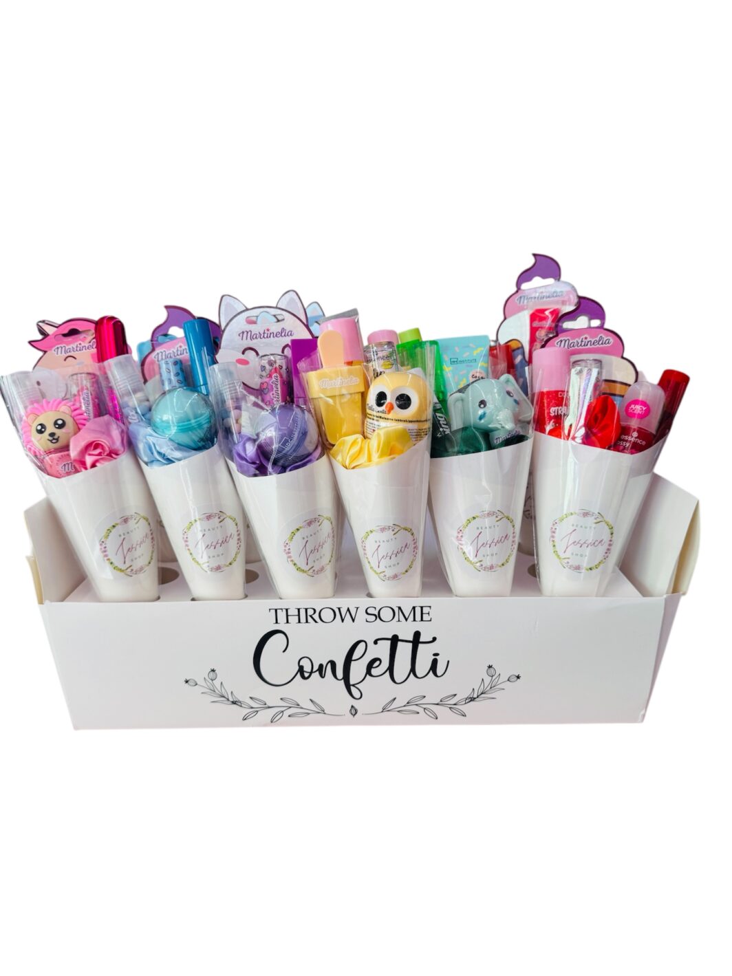 CONOS CANDY GLOSS Y LIP BALM DE COLORES