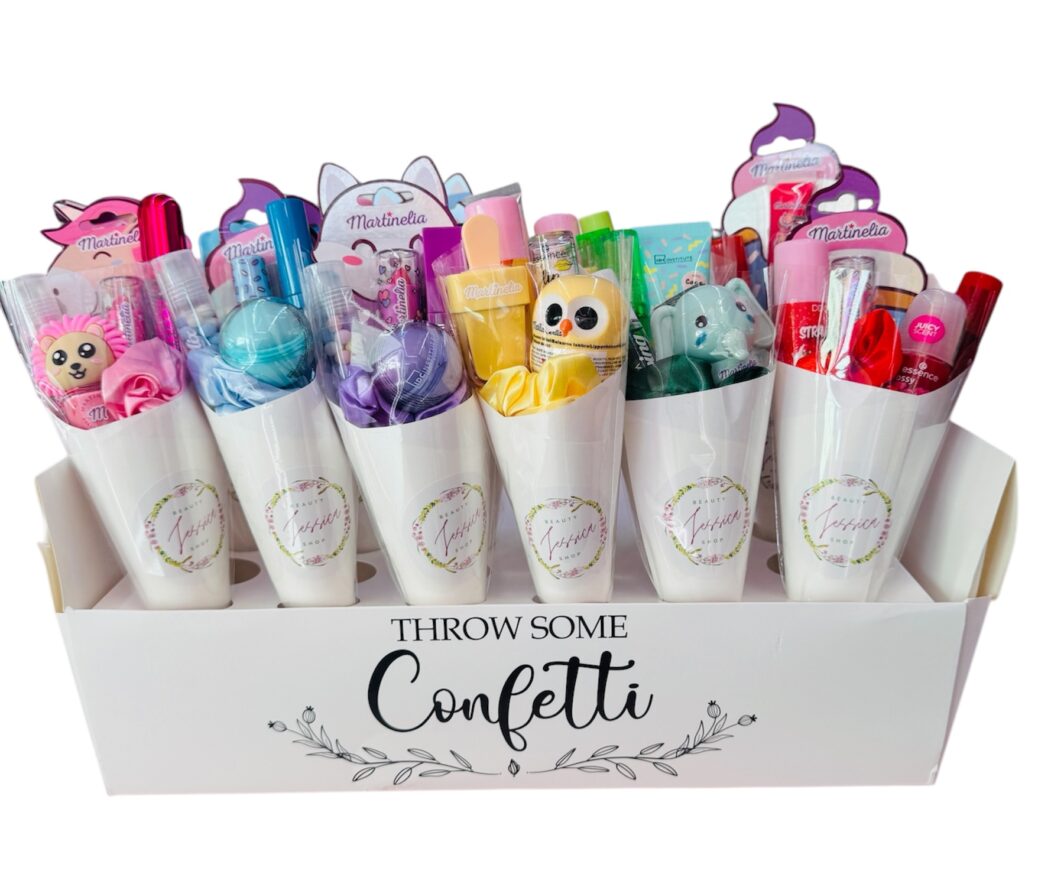 CONOS CANDY GLOSS Y LIP BALM DE COLORES