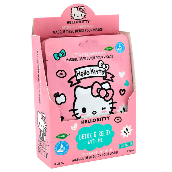 MASCARILLA FACIAL DETOX Y CALMANTE HELLO KITTY