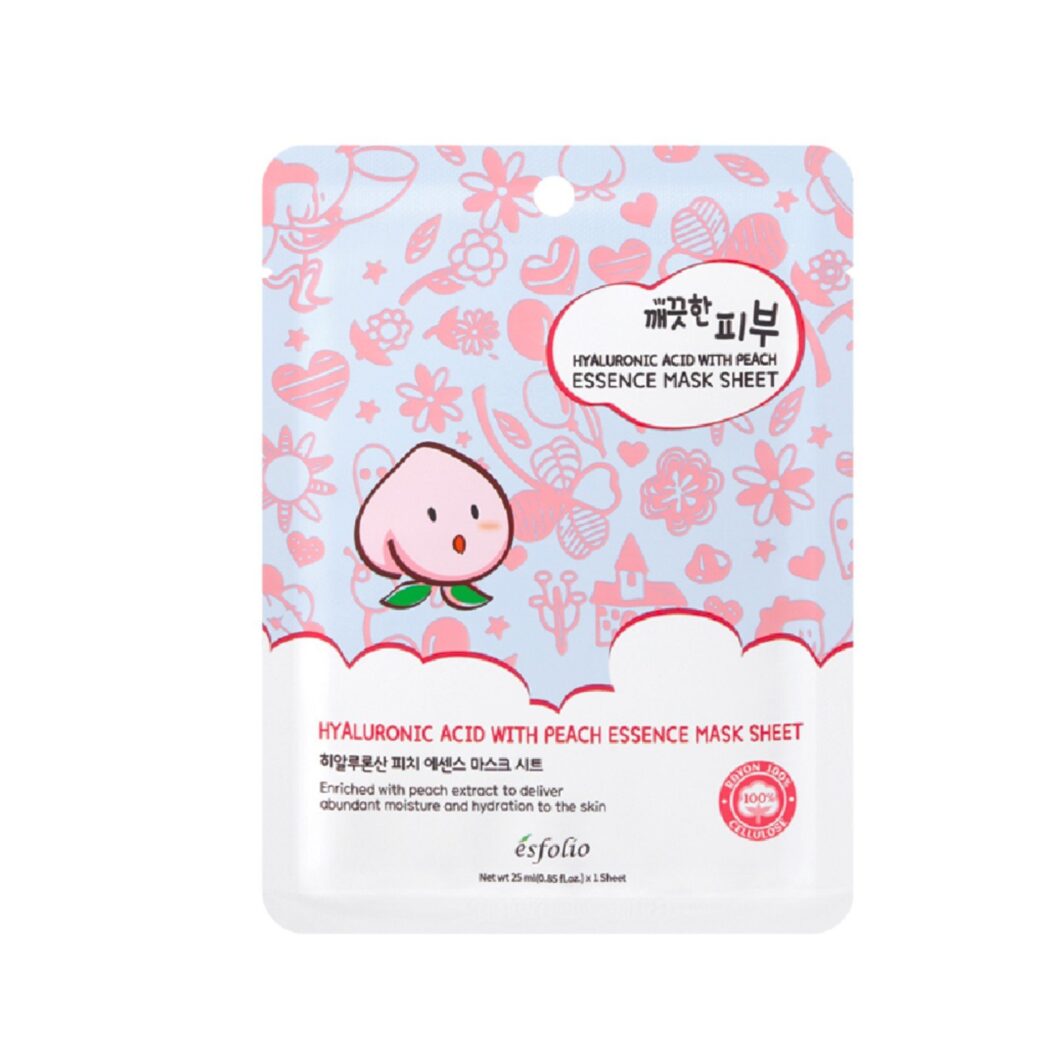 ESFOLIO PURE SKIN MASCARILLA FACIAL MELOCOTÓN Y ÁCIDO HIALURÓNICO