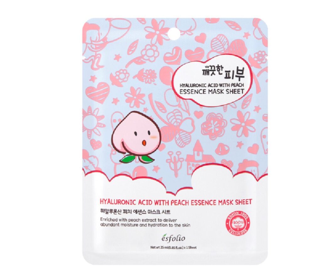 ESFOLIO PURE SKIN MASCARILLA FACIAL MELOCOTÓN Y ÁCIDO HIALURÓNICO