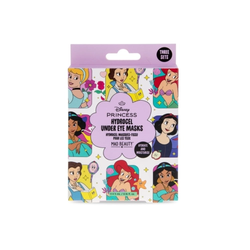 MAD BEAUTY PRINCESAS DISNEY PARCHES PARA EL CONTORNO DE LOS OJOS 3 PZS