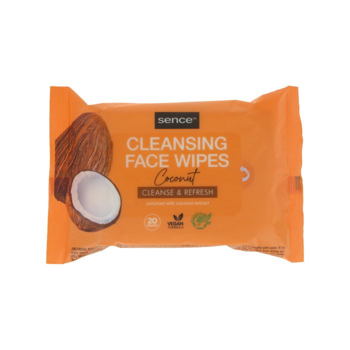 SENCE BEAUTY TOALLITAS LIMPIADORAS 3 EN 1 COCONUT