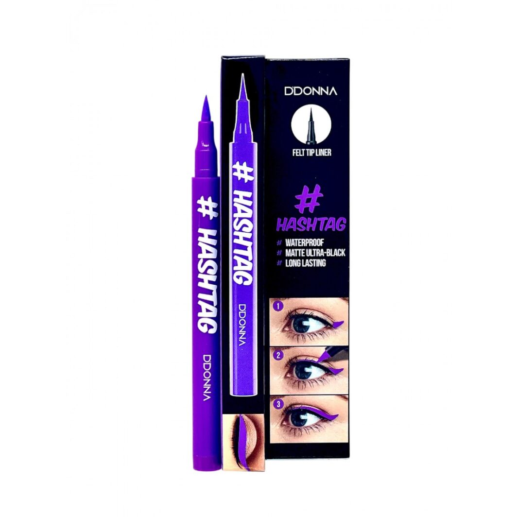 DONNA COSMETICS EYELINER PRECISIÓN #HASTAG MORADO INTENSO