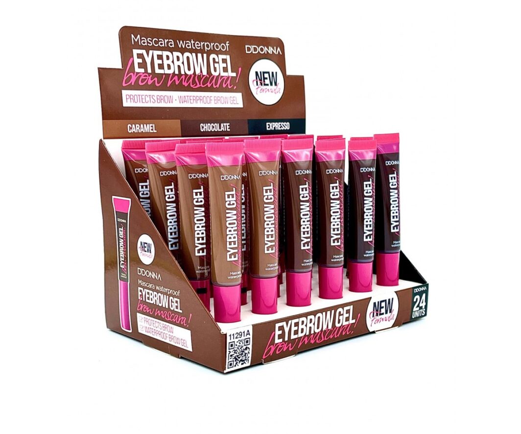 DONNA COSMETICS MÁSCARA BROWN GEL PARA CEJAS WATERPROOF