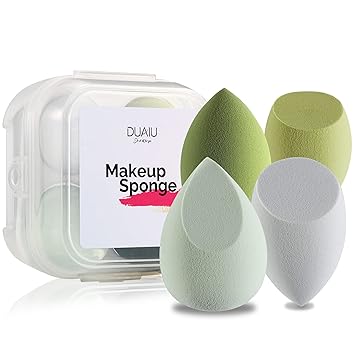 SET DE 4 ESPONJAS DE MAQUILLAJE VERDE CAZA