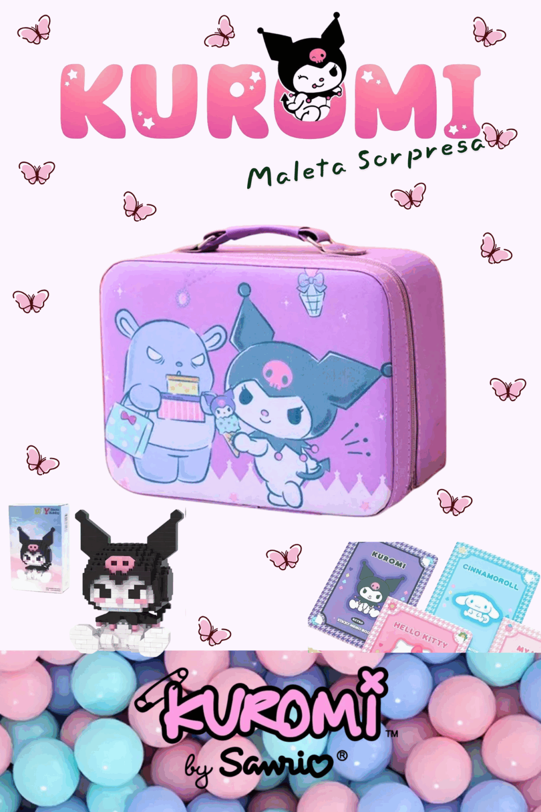MALETA FANTASÍA - KUROMI SANRIO