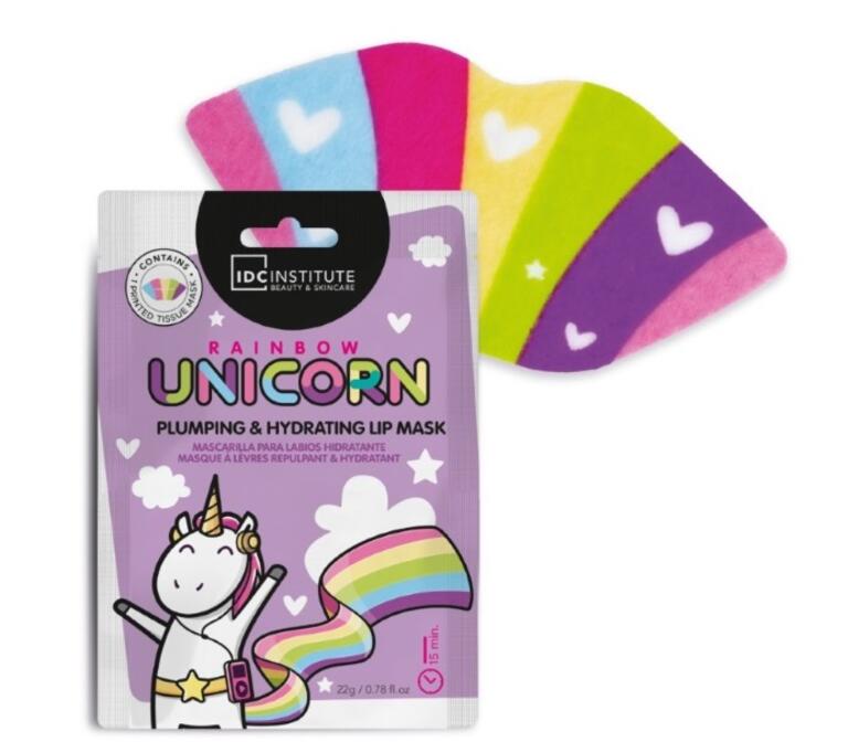 IDC INSTITUTE MASCARILLA ARCOIRIS DE LABIOS PLUMPING UNICORNIO
