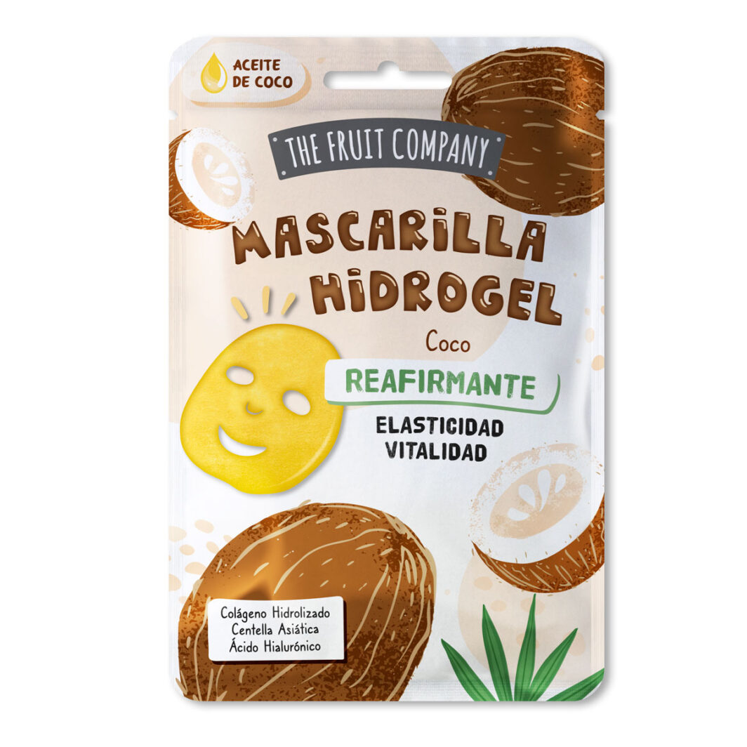 THE FRUIT COMPANY MASCARILLA FACIAL HIDROGEL COCO REAFIRMANTE