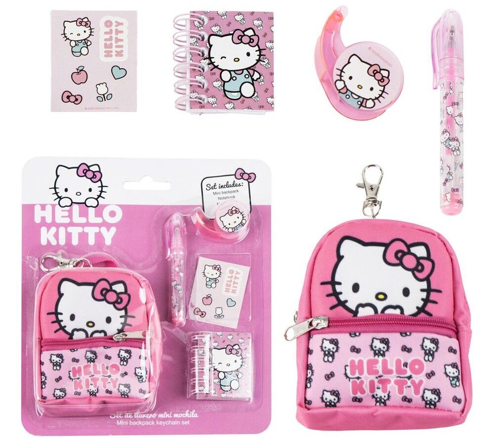 SET DE PAPELERÍA MINI MOCHILA HELLO KITTY