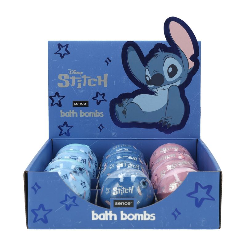 SENCE BOMBA DE BAÑO EFERVESCENTE DE FLORES STITCH DISNEY