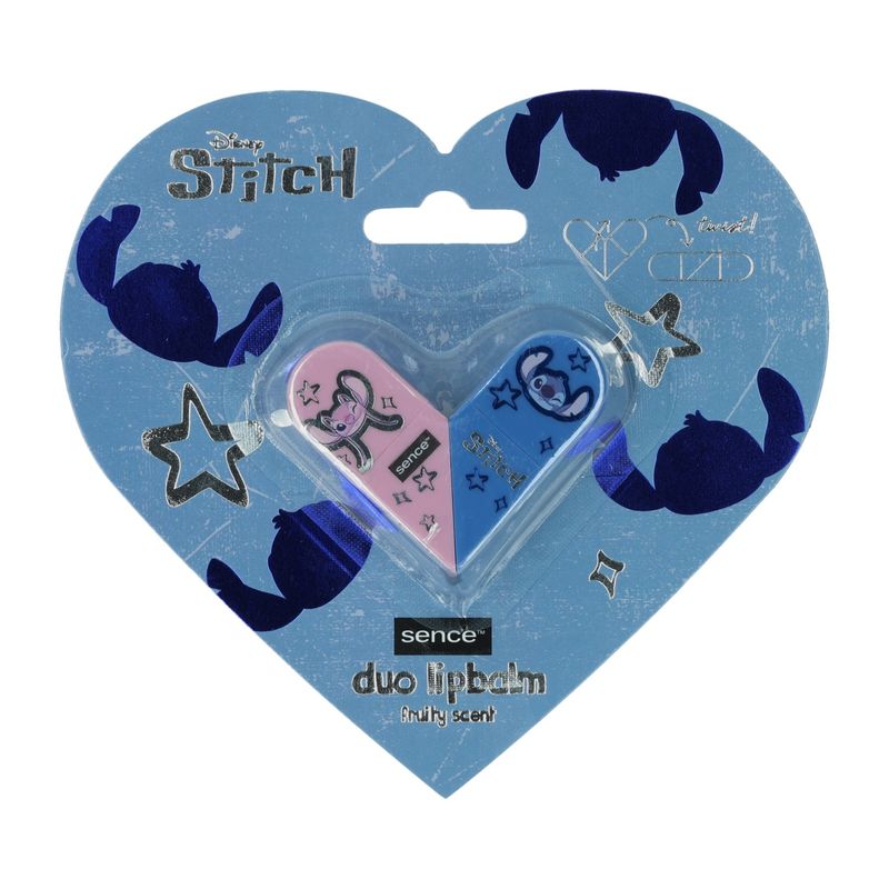 SENCE DUO LIP BALM FRUTAS DE STITCH Y ANGEL DISNEY