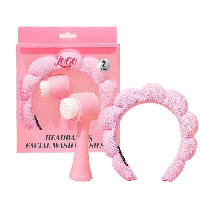 RUBY FACE COFRE DE SKINCARE FELPA DE NUBE Y CEPILLO FACIAL ROSA