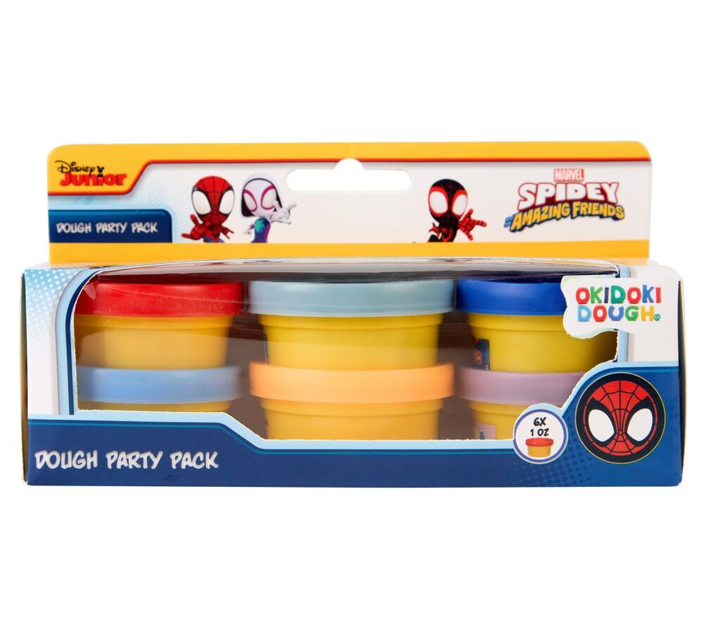 OKIDOKI MARVEL BLISTER 6 BOTES DE PLASTILINAS SPIDEY +3
