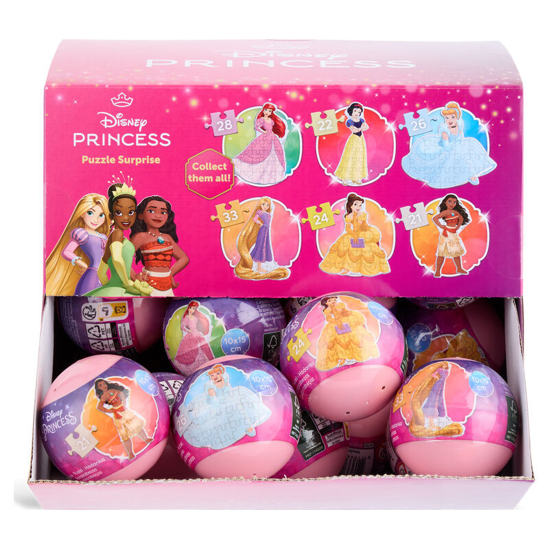 BOLA SORPRESA PUZZLES PRINCESAS DISNEY
