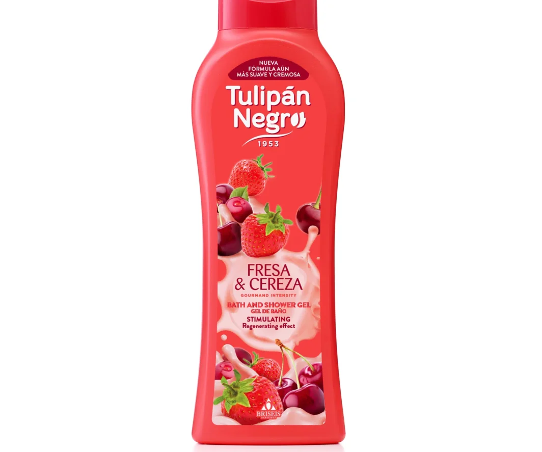 TULIPÁN NEGRO GEL DE BAÑO CREMOSO FRESA CEREZA