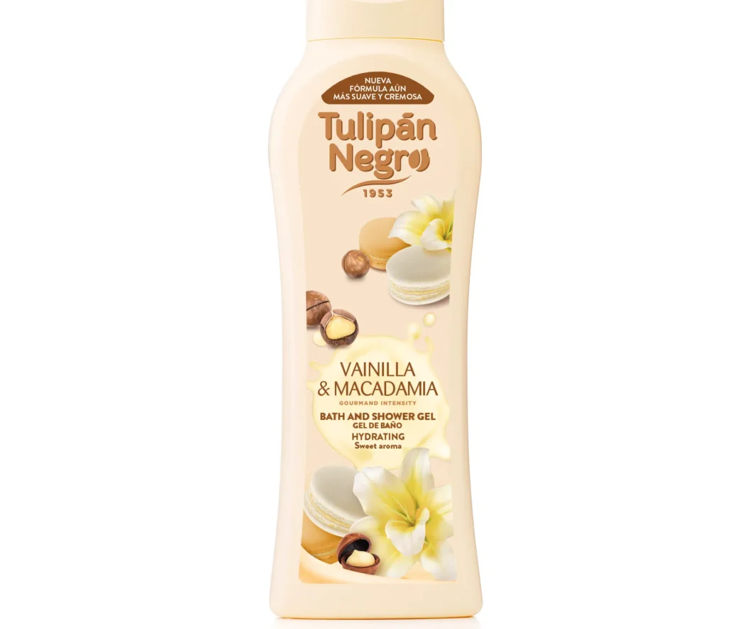 TULIPÁN NEGRO GEL DE BAÑO VAINILLA Y NUECES DE MACADAMIA