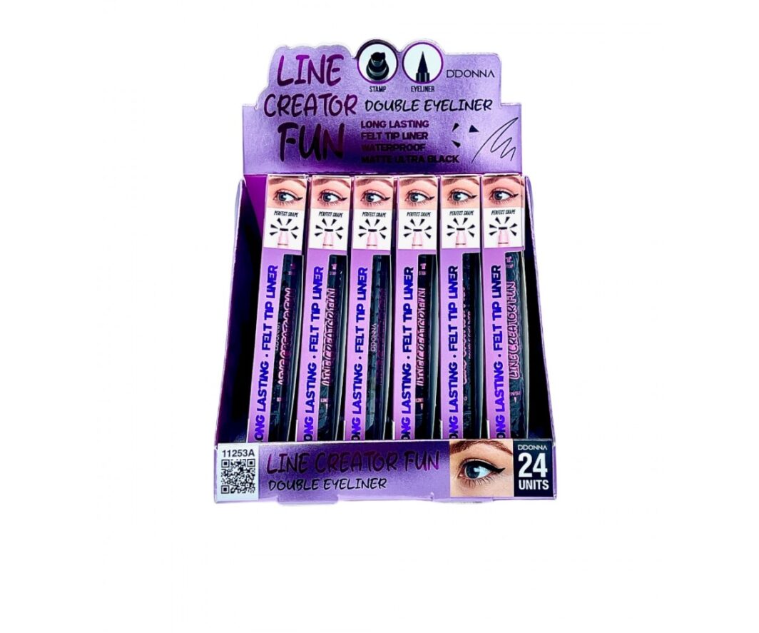 DONNA COSMETICS ESTAMPADOR DÚO EYELINER ROTULADOR ULTRA BLACK