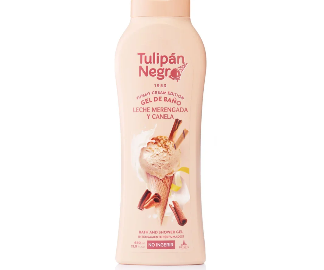 TULIPÁN NEGRO GEL DE BAÑO LECHE MERENGADA Y CANELA