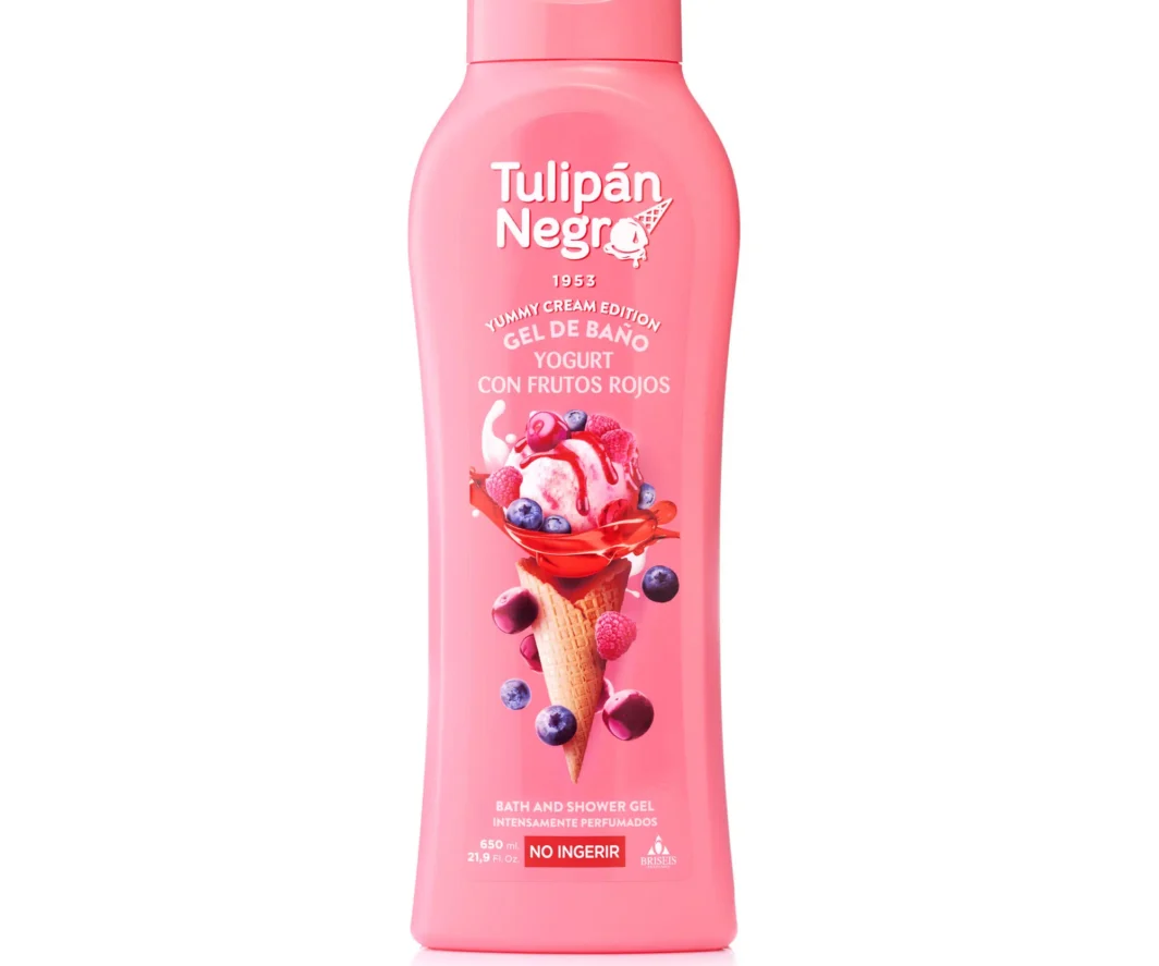 TULIPÁN NEGRO GEL DE BAÑO YOGURT DE FRUTOS ROJOS