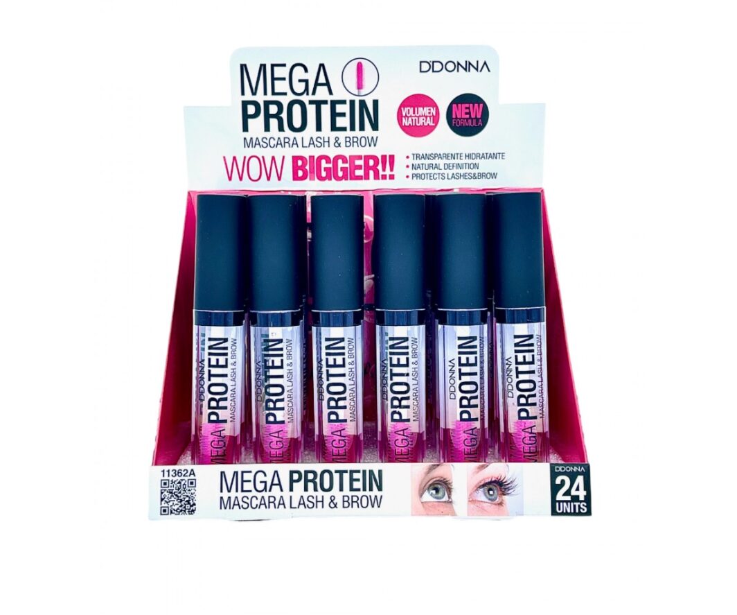 DONNA COSMETICS MASCARA DE PESTAÑAS Y CEJAS MEGA PROTEÍNAS
