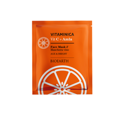 VITAMINICA BIOEARTH MASCARILLA FACIAL PURA VIT C + AMLA (GROSELLA INDIA)REDUCTORA DE ESTRÉS