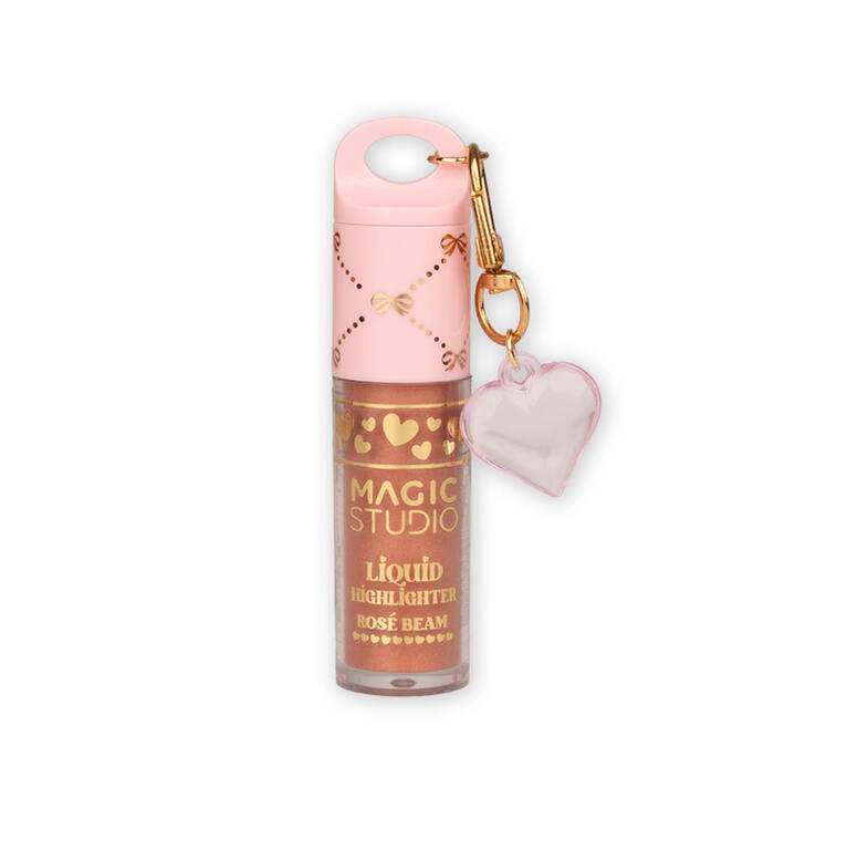 MAGIC STUDIO HIGHLIGHTER LÍQUIDO CON CHARM COLECCIÓN COQUETE ROSÉ BEAM