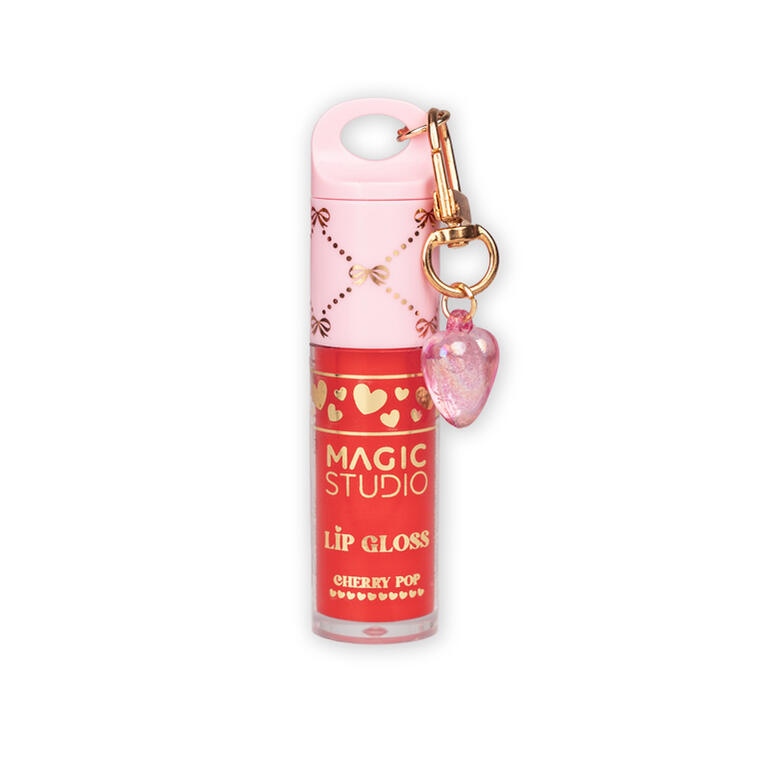 MAGIC STUDIO LIP GLOSS CON CHARM COLECCIÓN COQUETE CHERRY POP