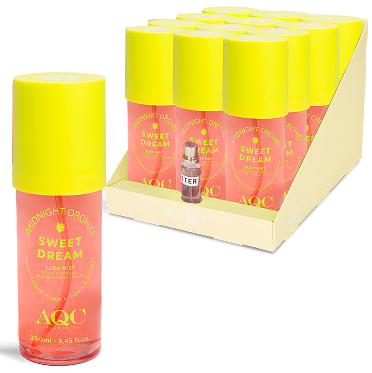 AQC FRAGANCES BODY MIST CIRUELA ÁMBAR NEGRO Y MADERA DE VAINILLA SOL 62