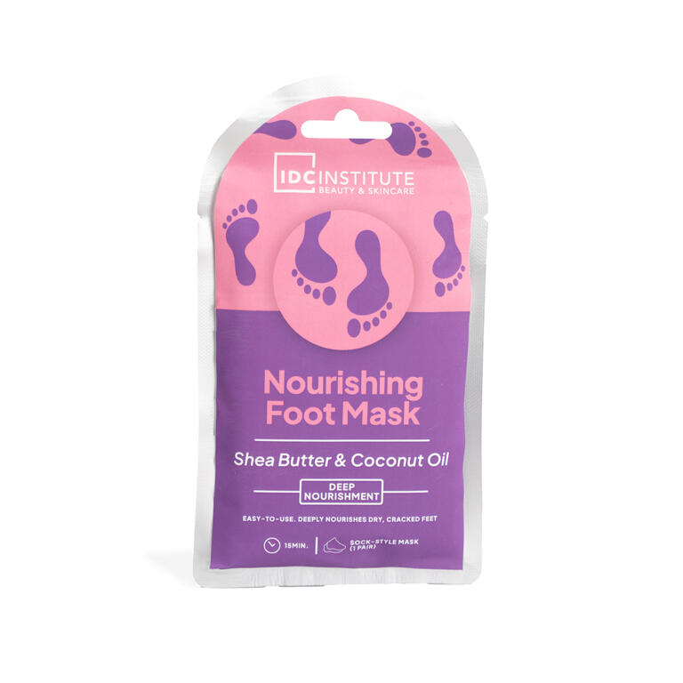 IDC INSTITUTE MASCARILLA NUTRITIVA FORMATO CALCETINES PARA PIES CON MANTECA DE COCO Y KARITÉ