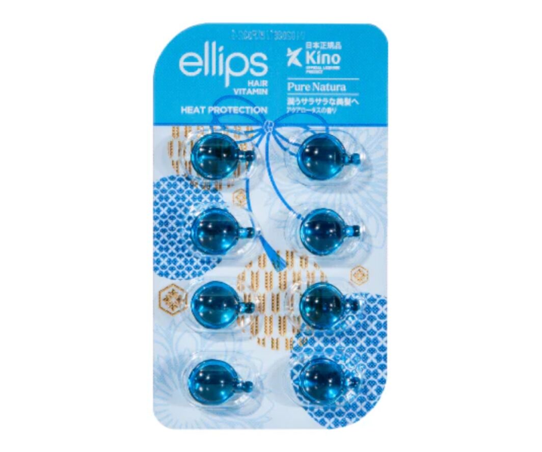 ELLIPS AMPOLLAS DE VITAMINAS PARA EL CABELLO CON ACEITE DE LOTO AZUL PURE NATURE