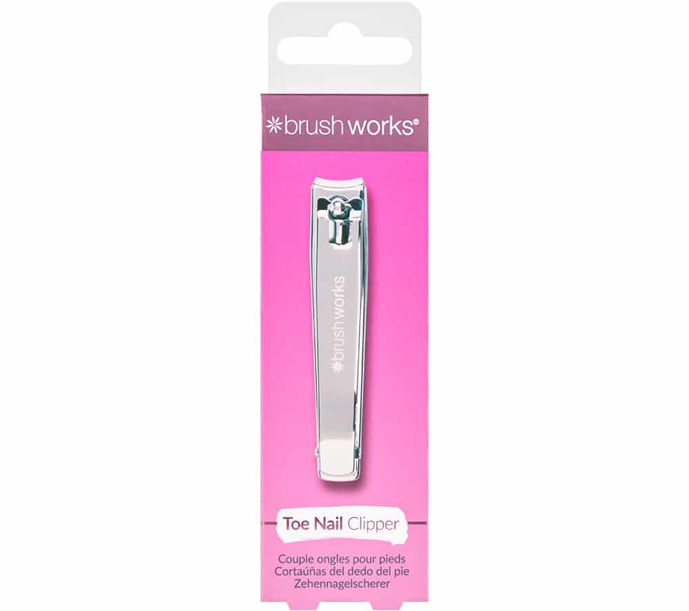 BRUSHWORKS CORTA UÑAS DE DOS DEDOS ACERO INOXIDABLE